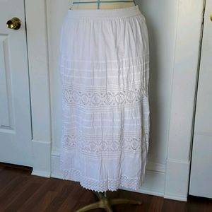 White Lace Skirt